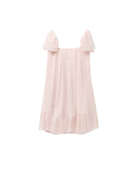 Robe courte en soie - Soft Ivory Pink