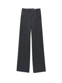 Pantalon avec poches en laine - Charcoal