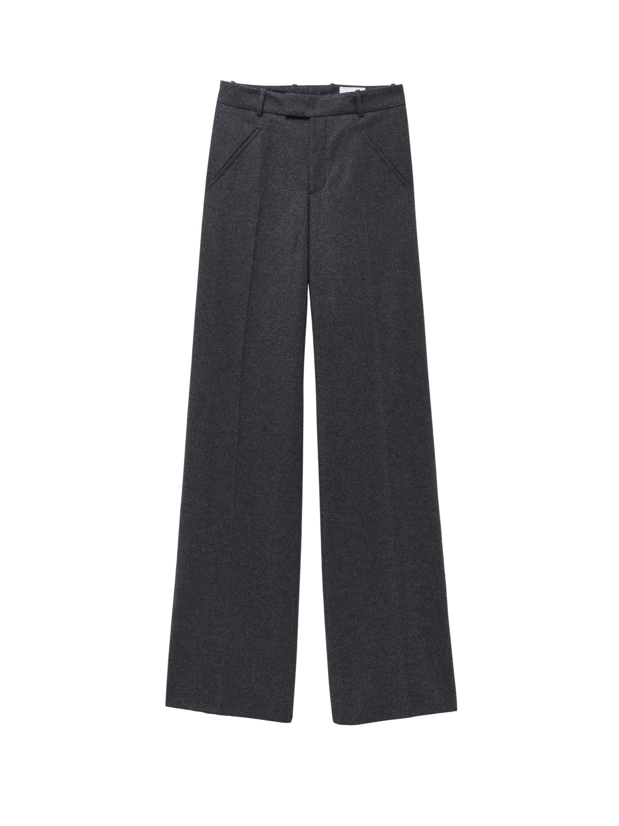 Pantalon avec poches en laine - Charcoal