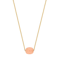 Yellow Gold & Jade Friandise Necklace - Orange Pale