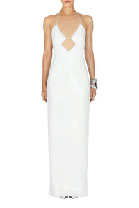 Robe Bridal Kite à découpes - White
