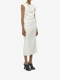 Robe midi asymétrique - Oyster