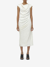 Robe midi asymétrique - Oyster