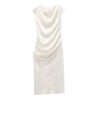 Robe midi asymétrique - Oyster
