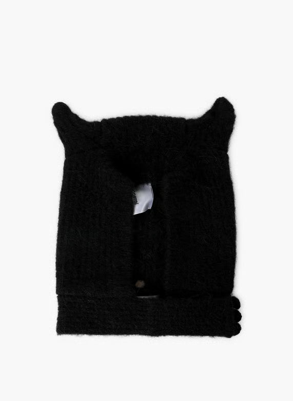 KNITTED HORN BEANIE