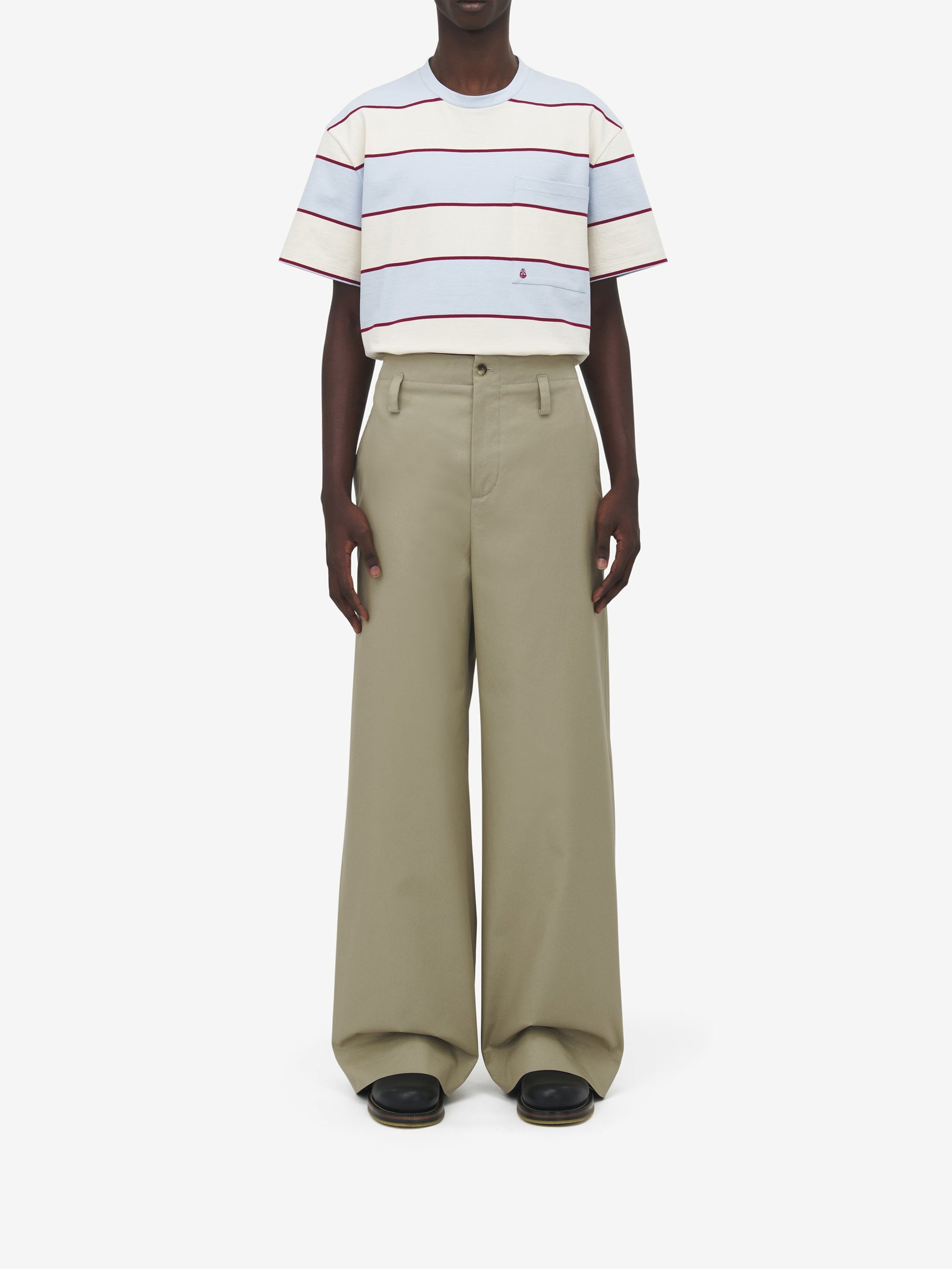 Pantalon chino en laine - Beige