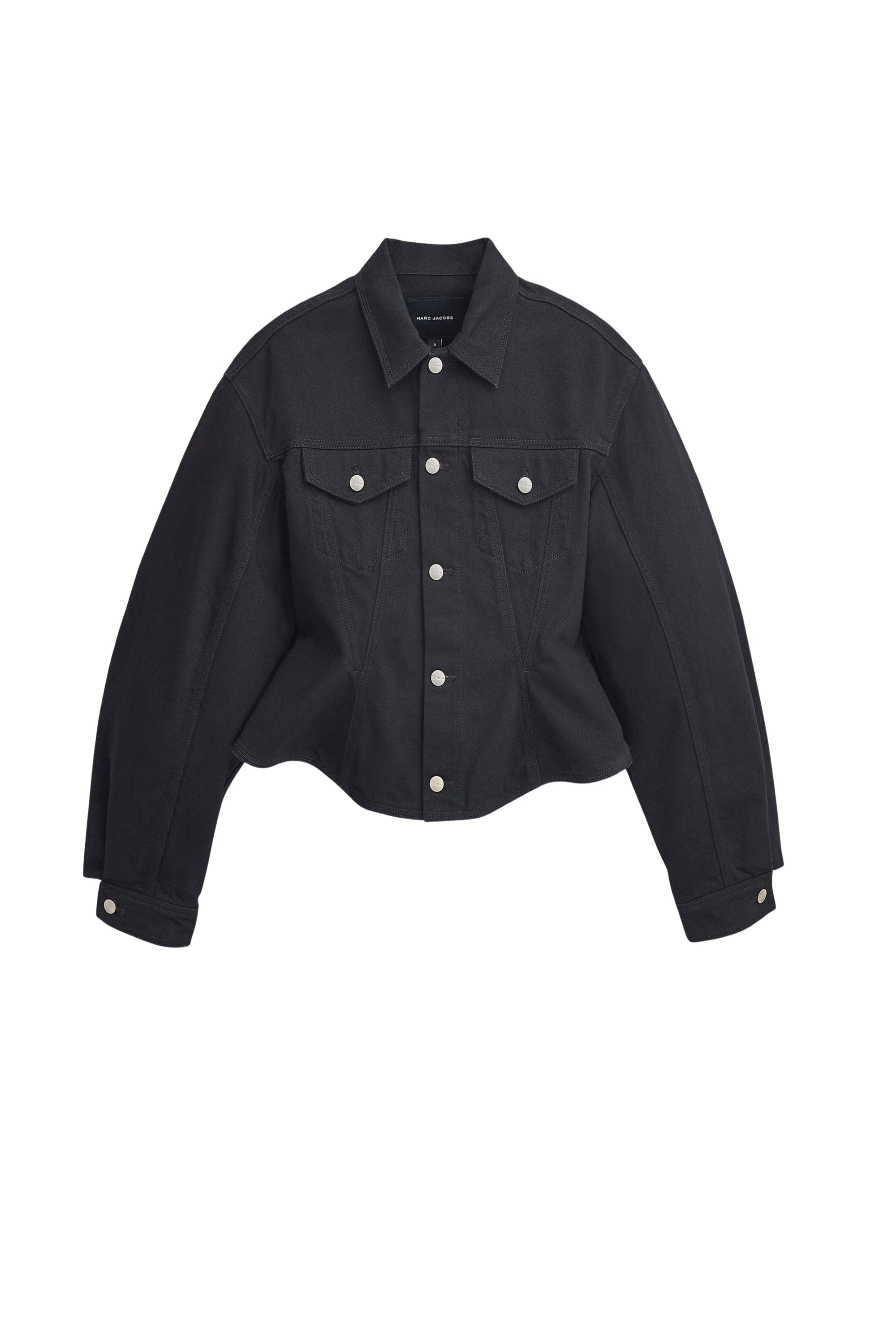 Veste cannelée en denim - Black