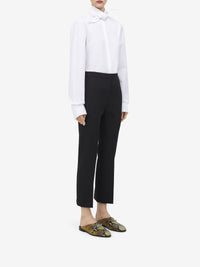 Pantalon slim en laine - Dark Brown