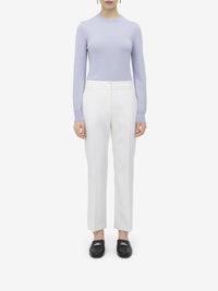 Pantalon slim en laine - Ivory
