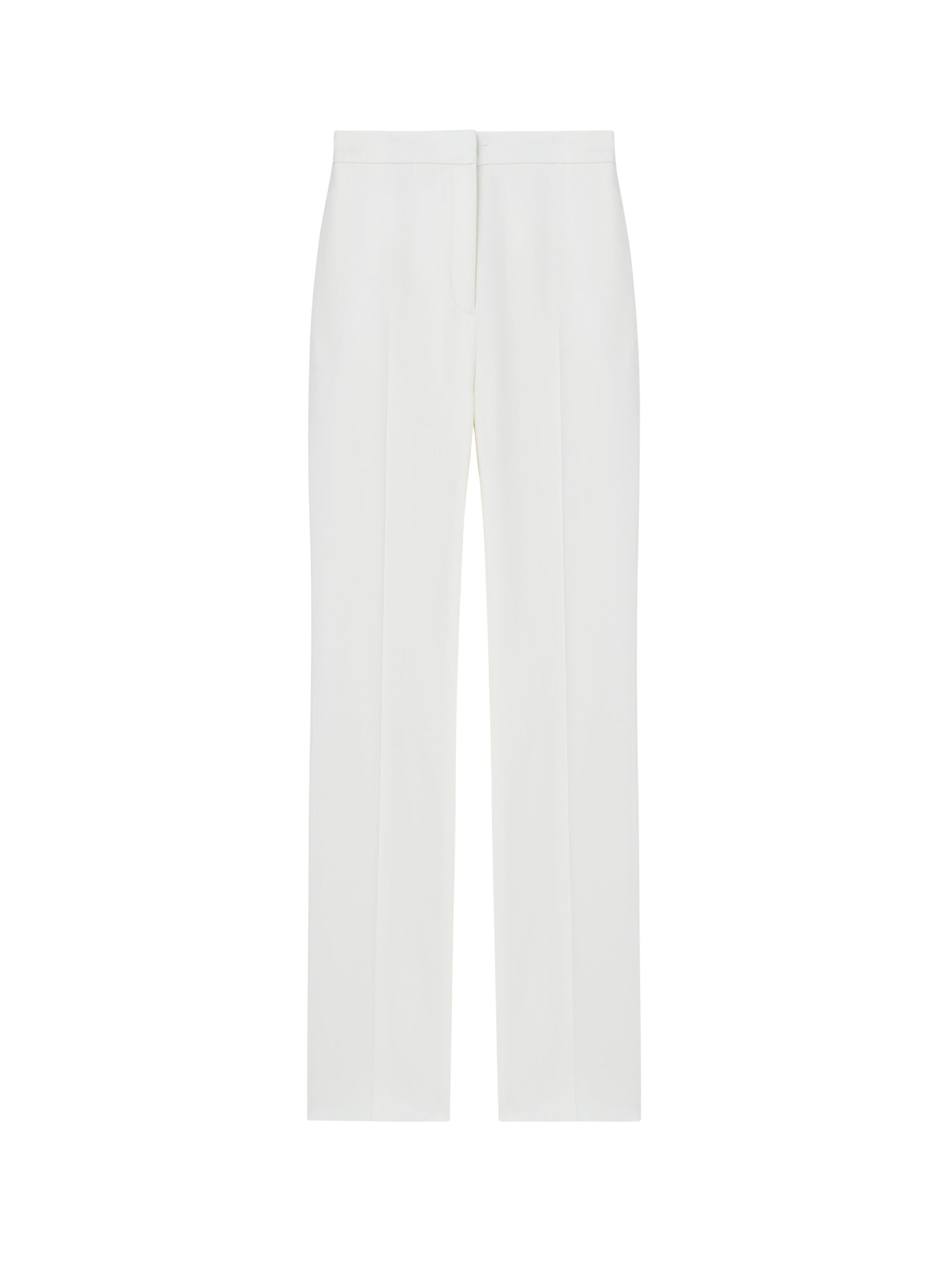 Pantalon slim en laine - Ivory