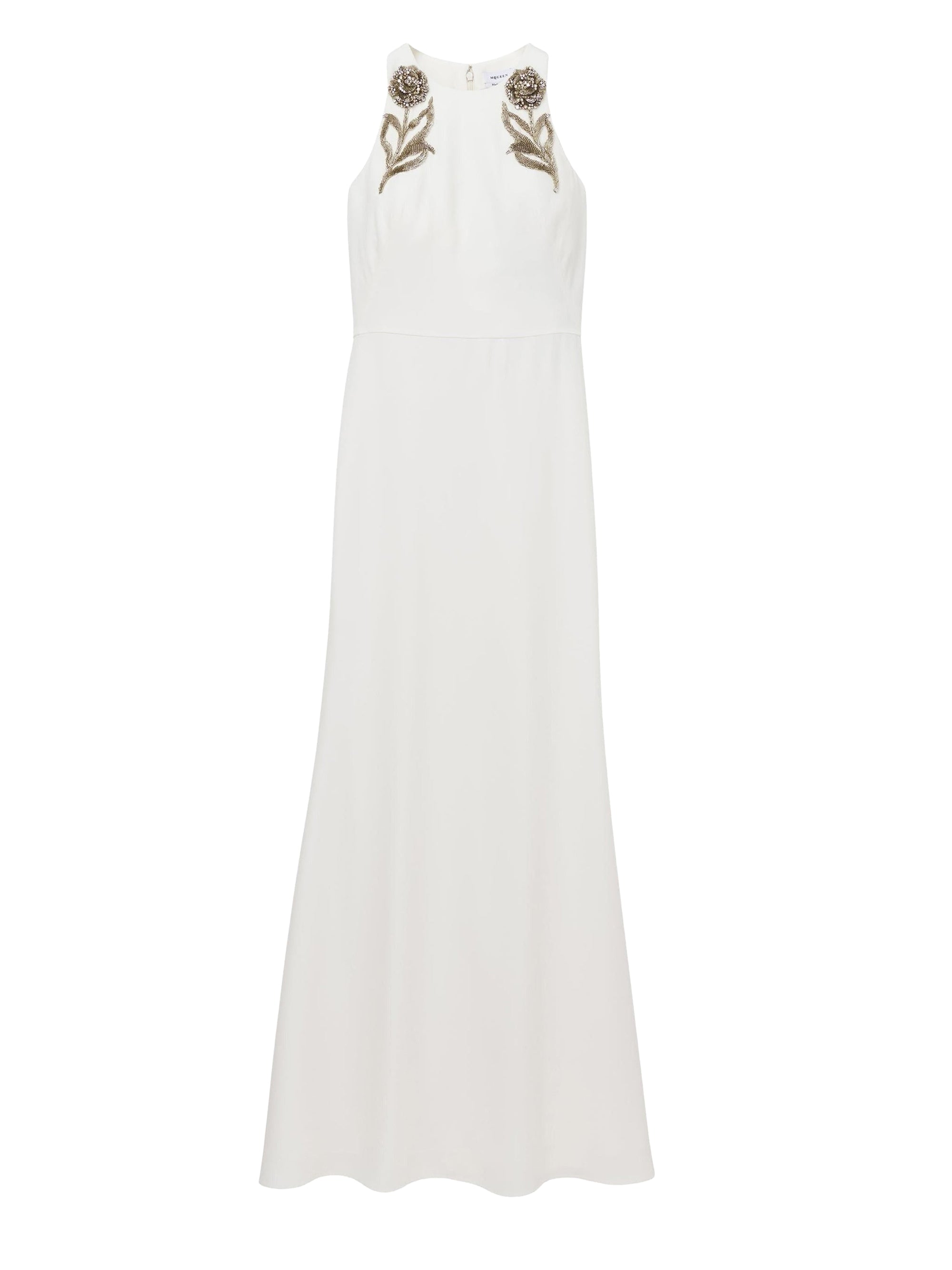 Robe sans manches avec broderie - Light Ivory