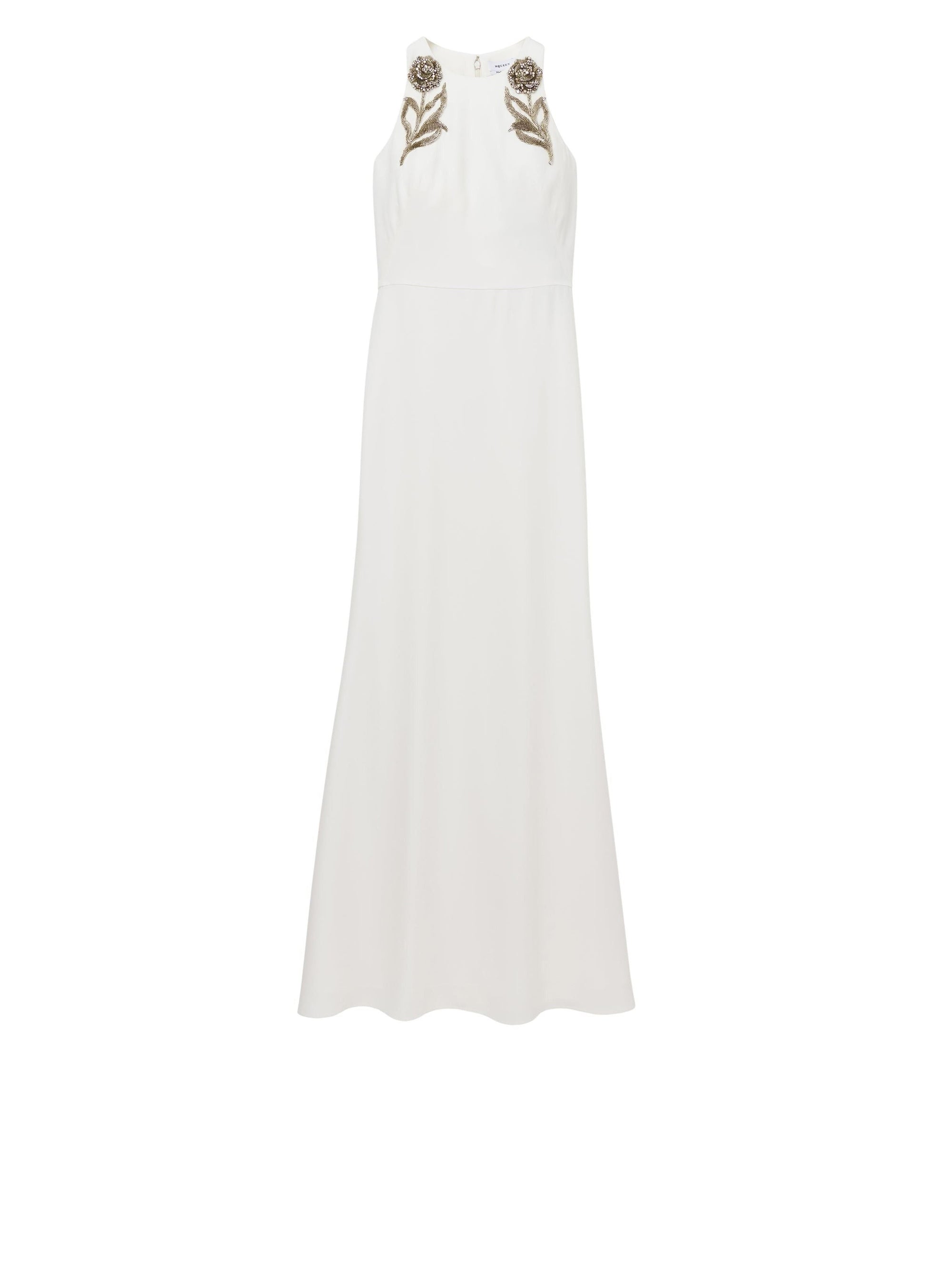 Robe sans manches avec broderie - Light Ivory
