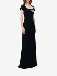 Robe avec broderie - Black