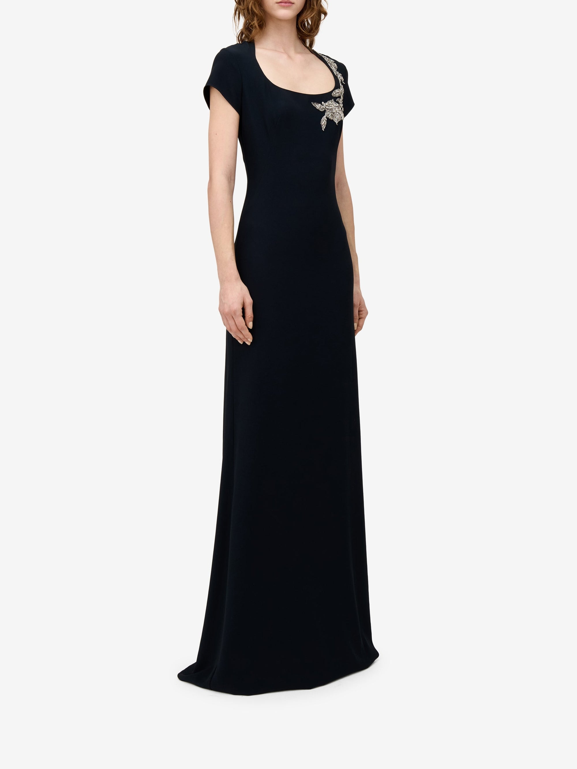 Robe avec broderie - Black