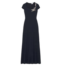 Robe avec broderie - Black