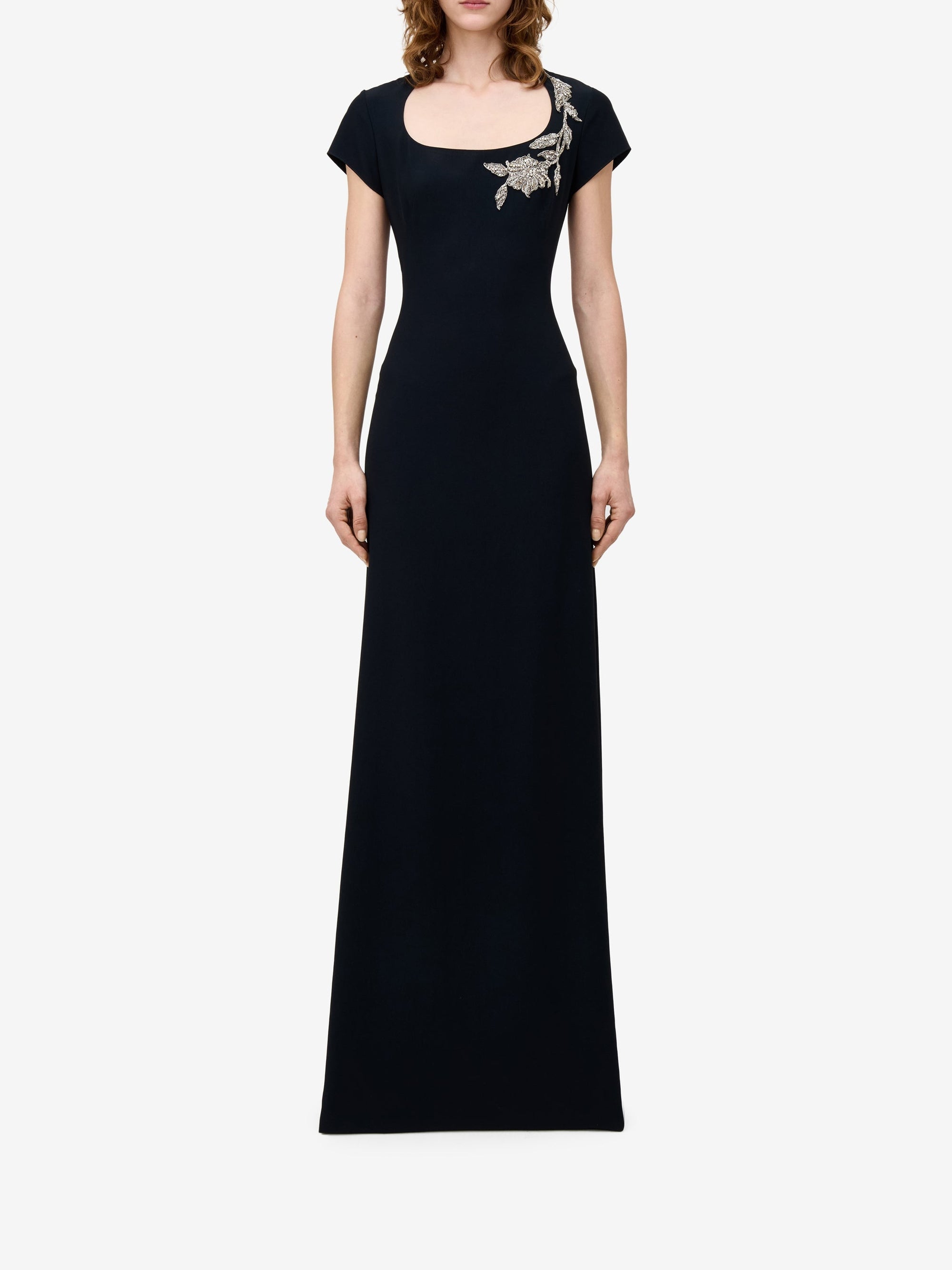 Robe avec broderie - Black