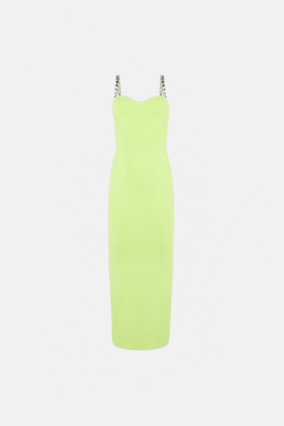 Globe Chain Wave Dress - Lime