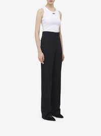 Pantalon avec poches en laine - Black