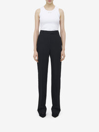 Pantalon avec poches en laine - Black
