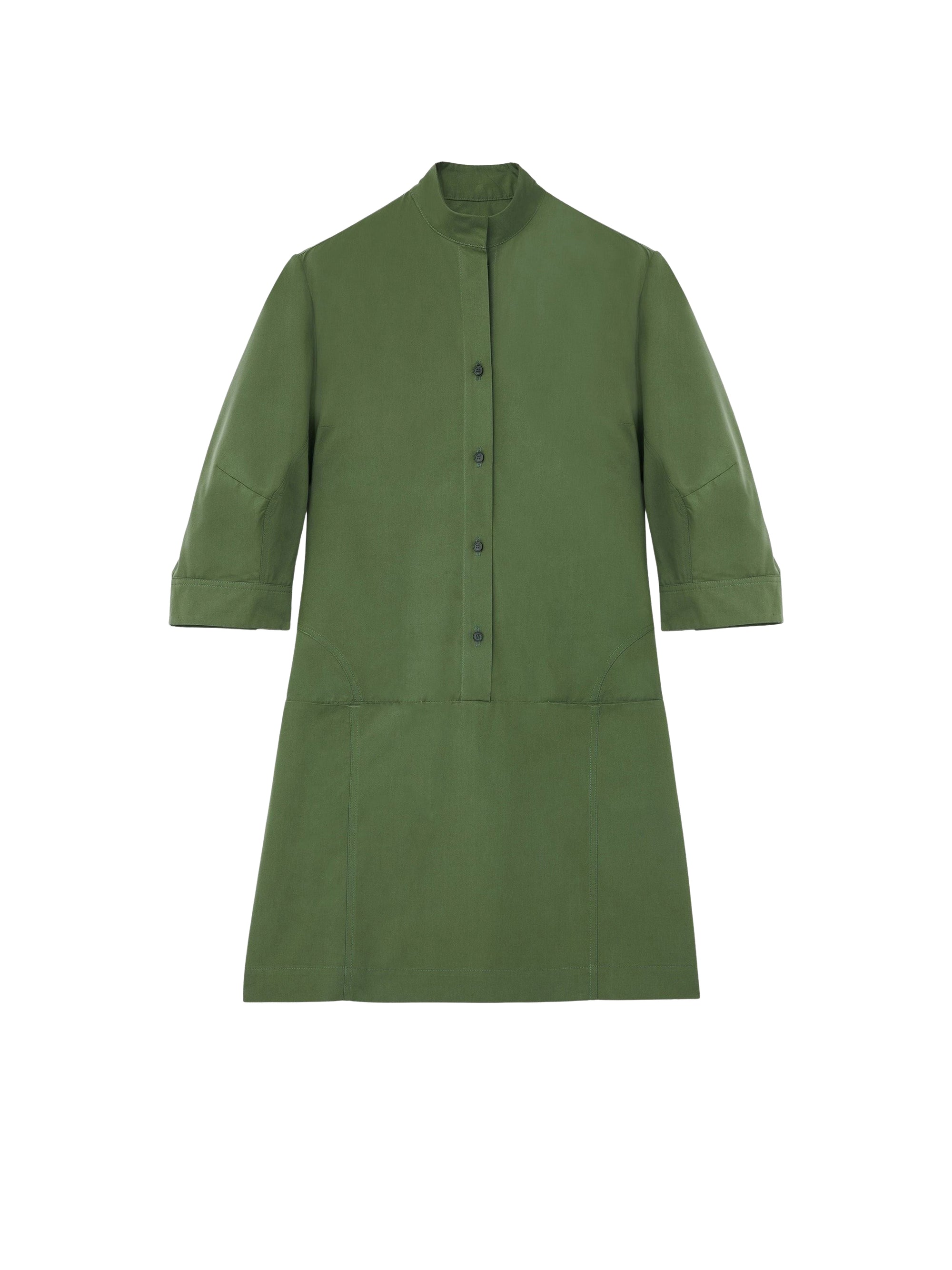 Robe courte boutonnée - Khaki