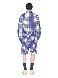NAVY CHECKS LE SHORT GELATI