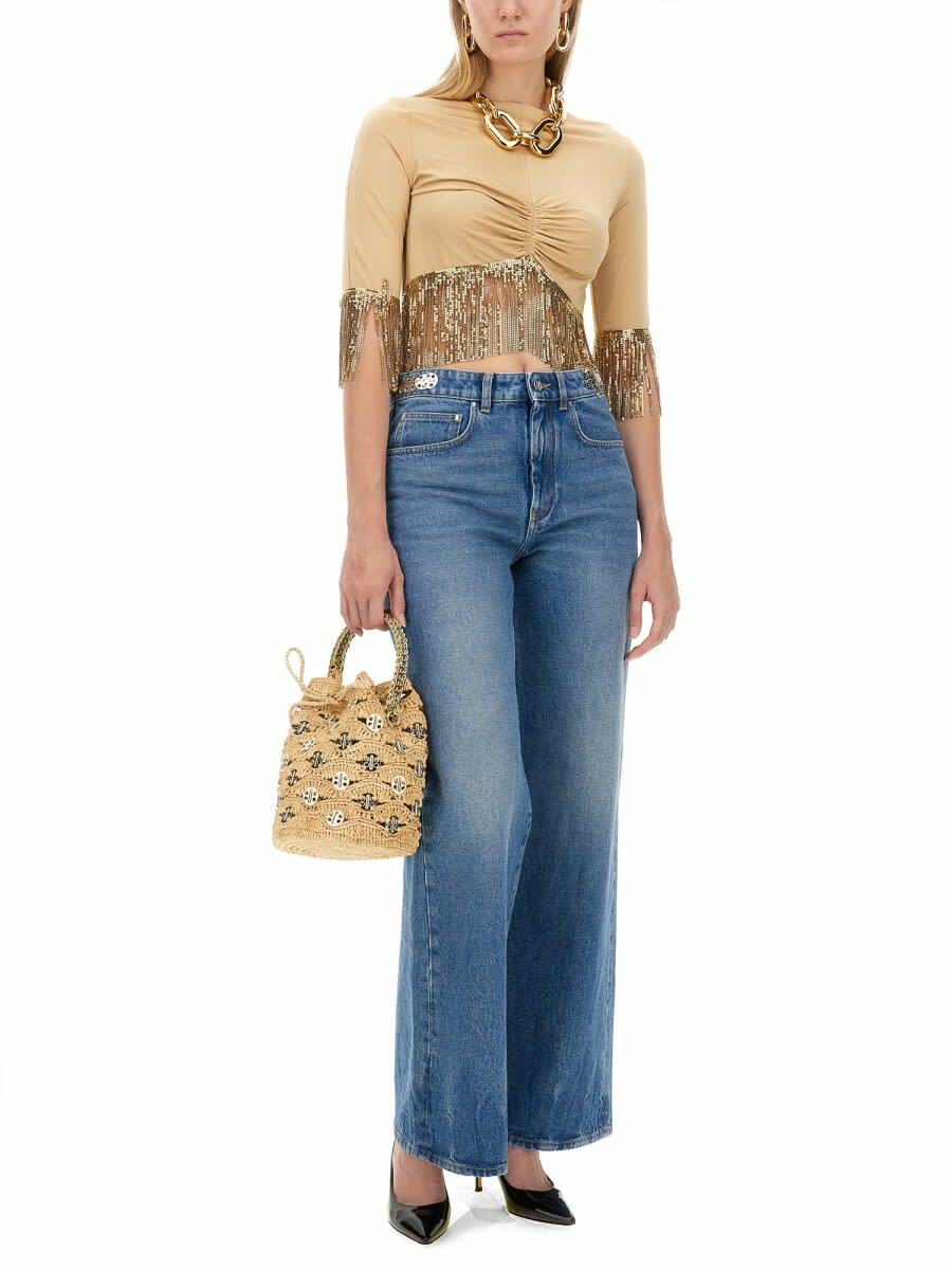 Top manches courtes - Raffia