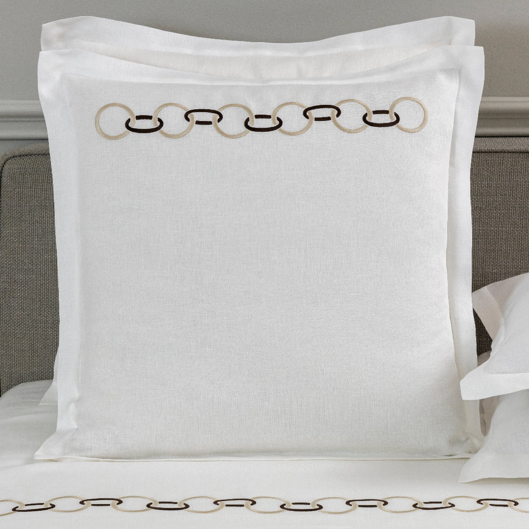 LINKS EMBROIDERY PURE LINENS / TAIE D'OREILLER