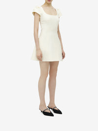 Robe courte en laine - Light Ivory