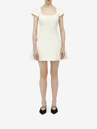 Robe courte en laine - Light Ivory