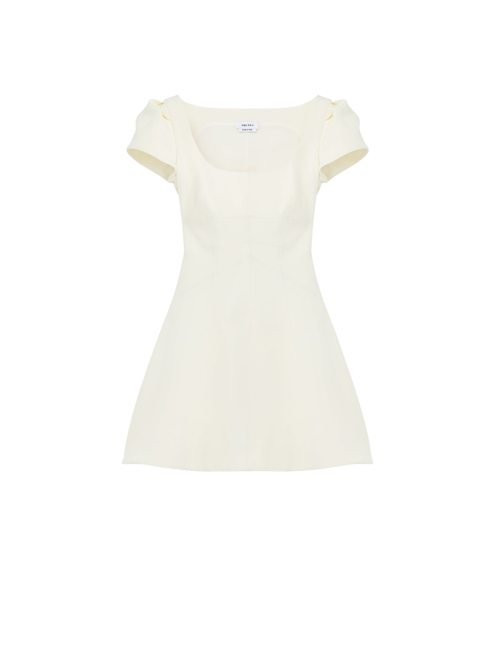 Robe courte en laine - Light Ivory