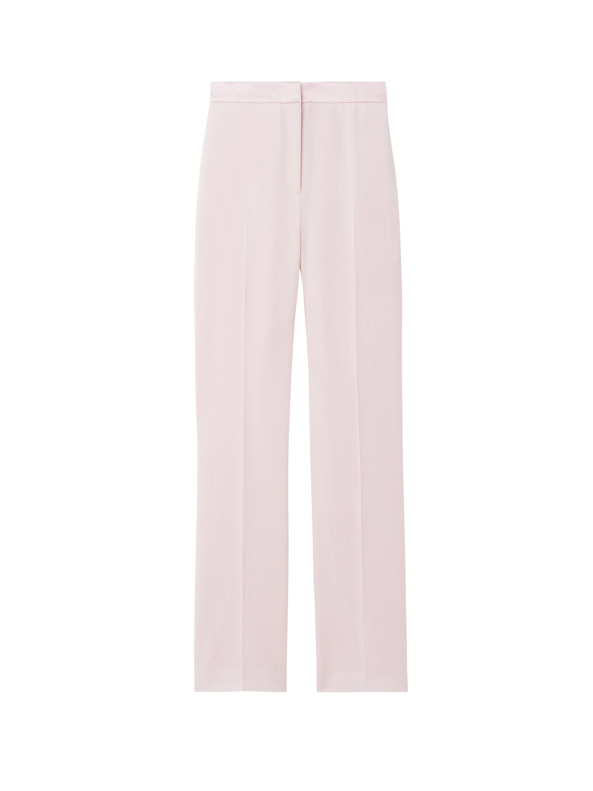 Pantalon slim en laine - Rose