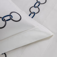 LINKS EMBROIDERY / DOUBLE KING PARURE HOUSSE DE COUETTE AVEC 2 TAIE D'OREILLER 50X80