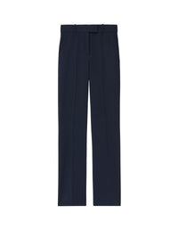 Pantalon avec poches en laine - Navy