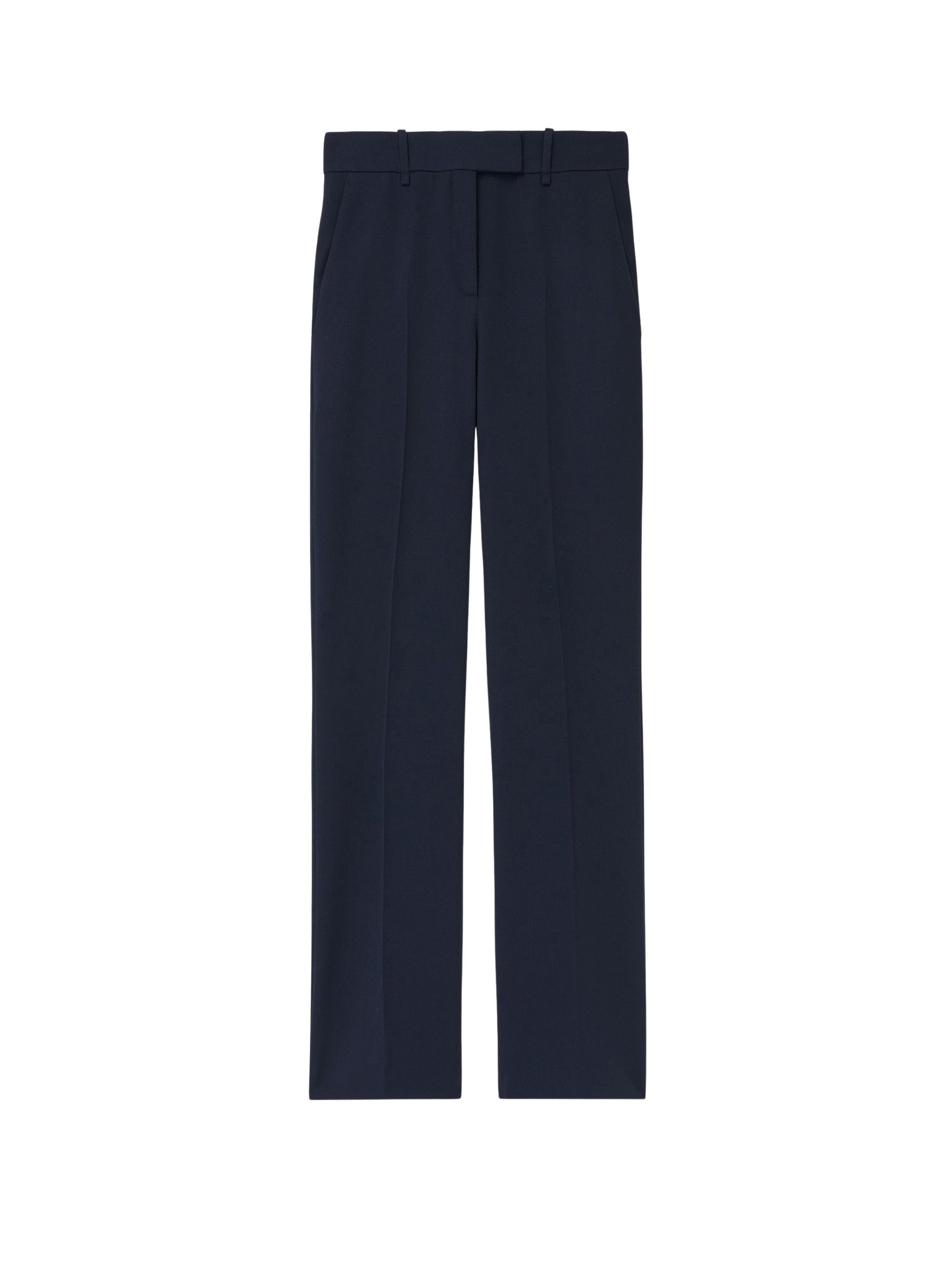 Pantalon avec poches en laine - Navy