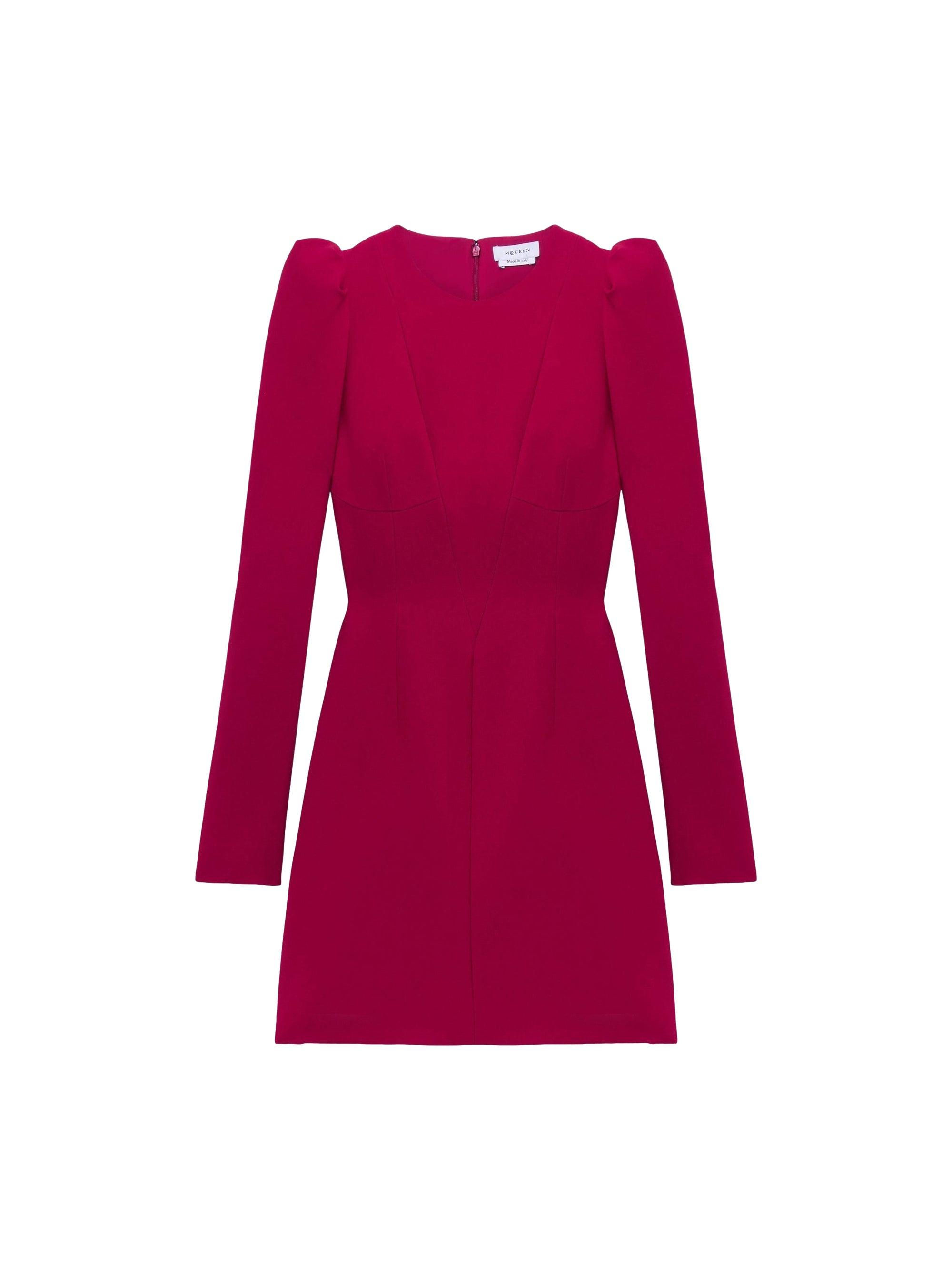 Robe courte à manches longues - Crimson