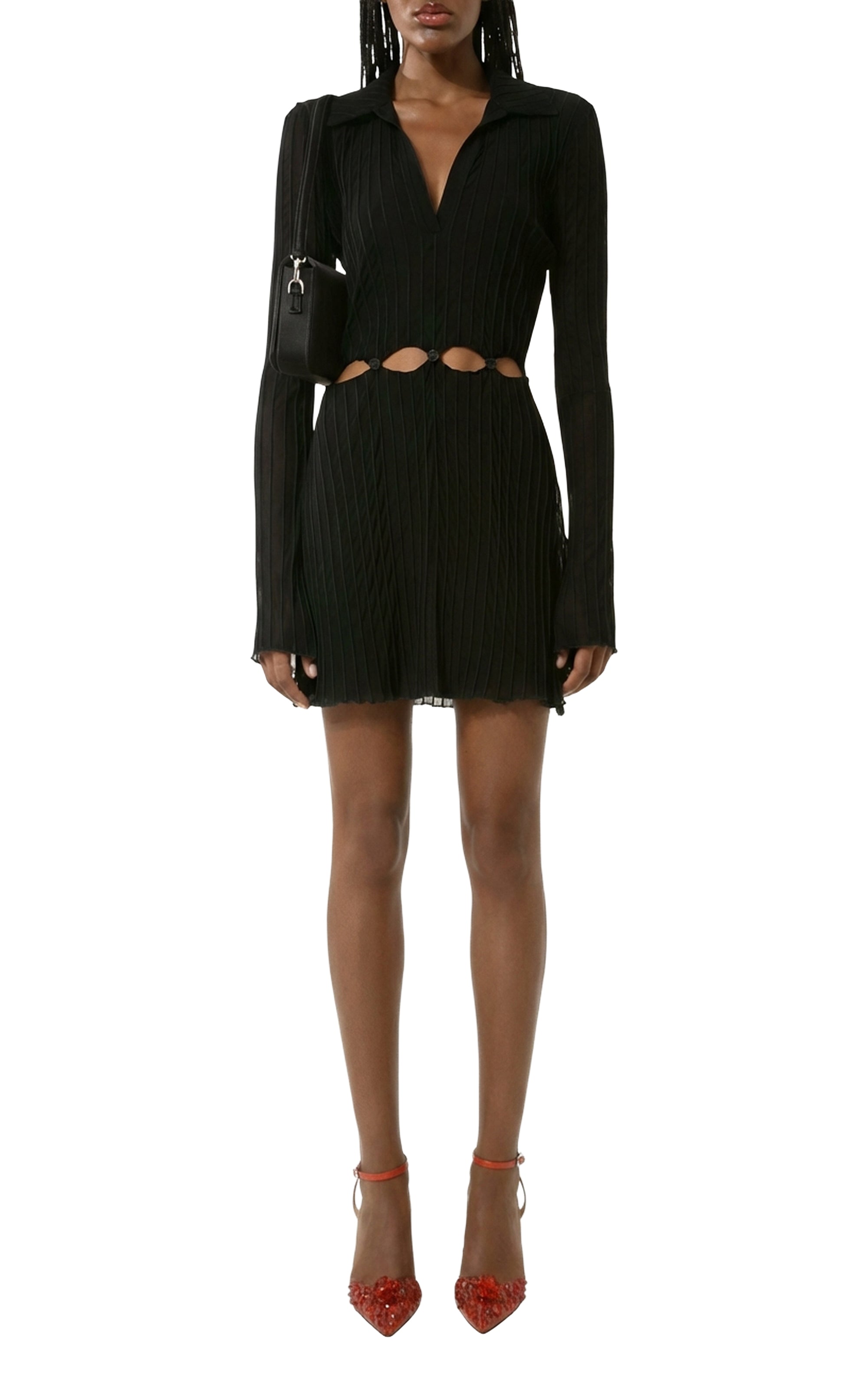 Robe courte à découpes - Black