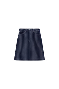 Jupe midi Rinse en denim - Rinse Blue