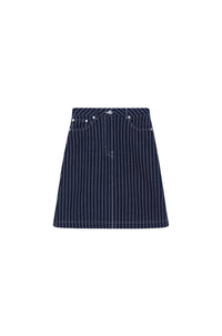 Rinse Blue Knee-Lentgh Skirt