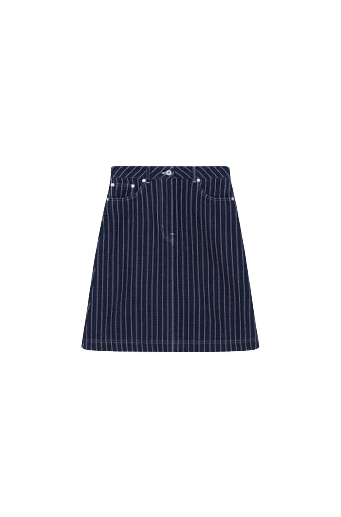 Rinse Blue Knee-Lentgh Skirt
