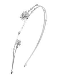 2qty DJV / QTY DISPO : 2-QTY VENDUES : 0-ST : 0% PRIX DJV : 550€ // Argent Rhodié Bijou de tête Fleur Toi & Moi en argent rhodié 925/1000 /// RECO : 648€
