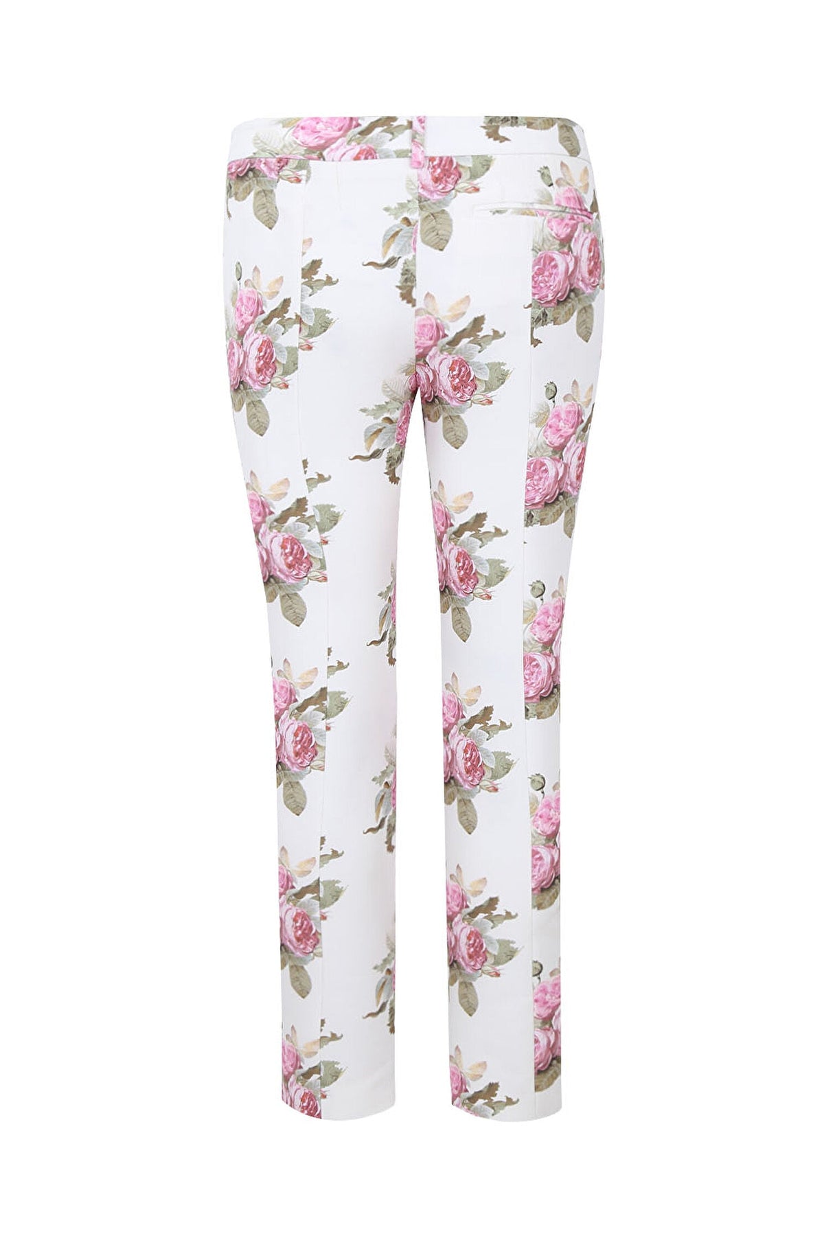 Pantalon tailleur imprimé bouquets - Light Beige Bouquet