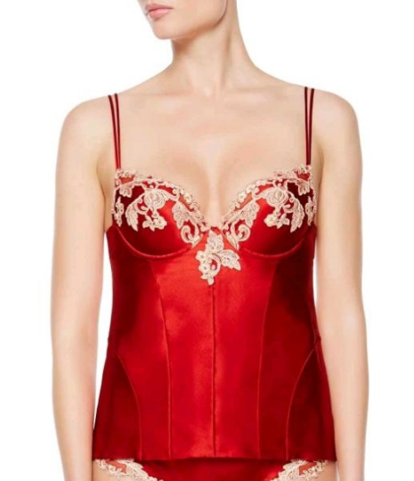 Corset Maison en soie - Rosso & Rosa