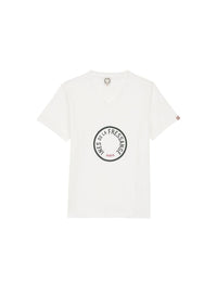2qty RELIQUAT 20€ 28,6%  / T-shirt col V Aurore - White Blue
