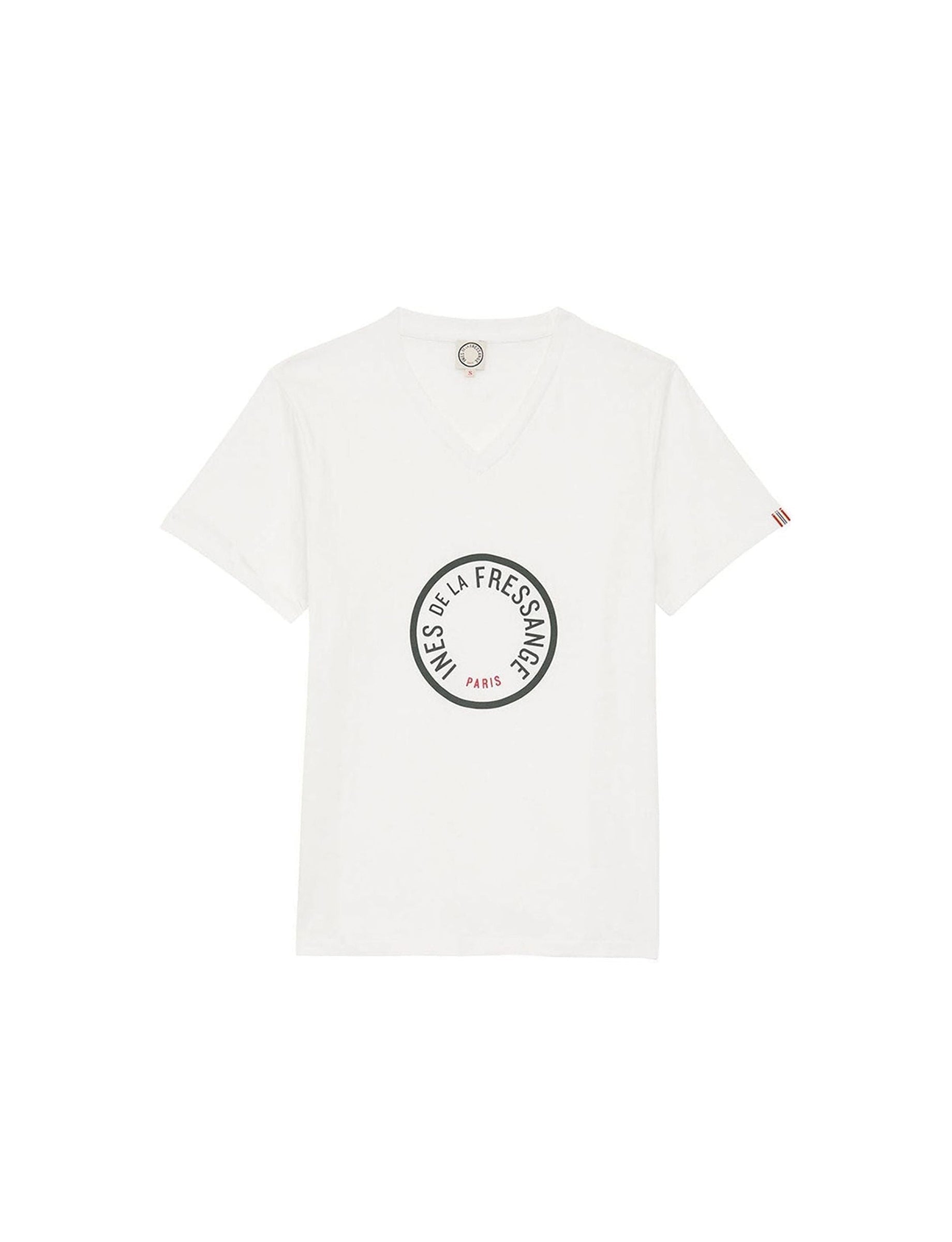 2qty RELIQUAT 20€ 28,6%  / T-shirt col V Aurore - White Blue