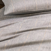Duvet cover set 4 pcs Lunar in cotton - Heather Grey & Beige