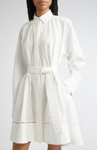 Robe Sammy en popeline de coton - White