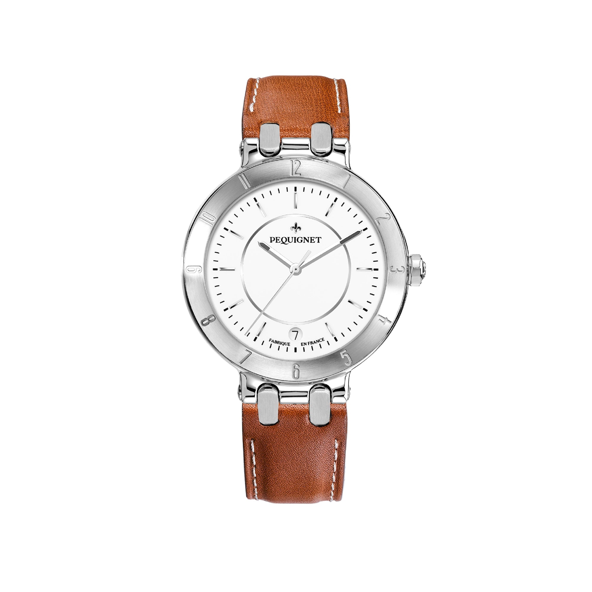 Moorea watch in steel 40 mm - Silver sunray