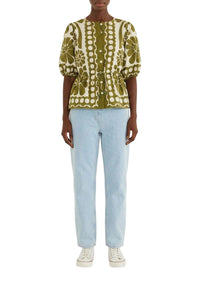 NEW_FELIX_JAMBES_Palermo Green Blouse - Palermo Green