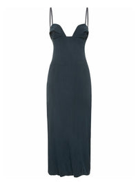 Robe Praia en jersey drapée - Navy