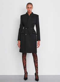Evening Coat Dress - Black